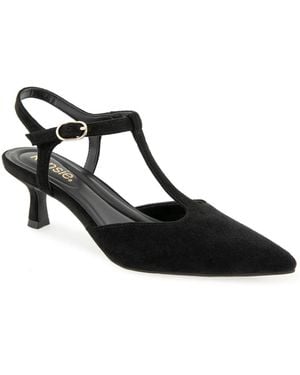 Kensie Odessa Kitten Heel T-strap Pump - Black