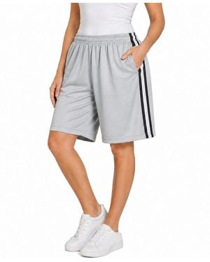 Jump Start Loose Fit Moisture-wicking Performance Shorts - Gray