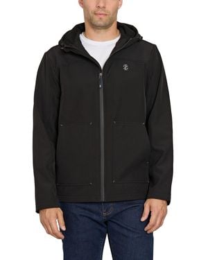 Izod Hooded Softshell Jacket - Black