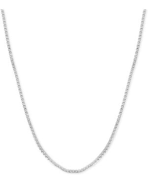 And Now This Plated Box Link 24" Chain Necklace - White
