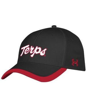 Under Armour Maryland Terrapins Sideline Blitzing Accent Adjustable Hat - Black
