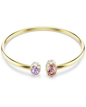 Swarovski Gold-tone Plated Chroma Bangle Bracelet - Metallic