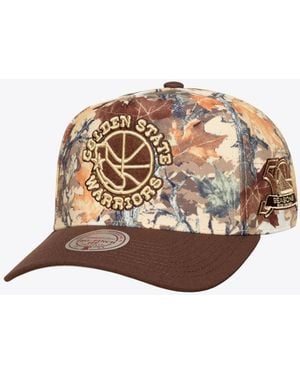 Mitchell & Ness And Golden State Warriors Leaf Pro Adjustable Hat - Multicolor