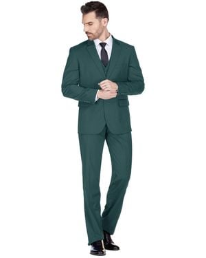 Braveman 3-piece Classic Fit Performance Stretch Suit - Green