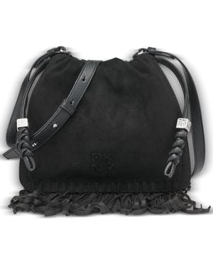 DKNY Halle Small Drawstring Crossbody - Black