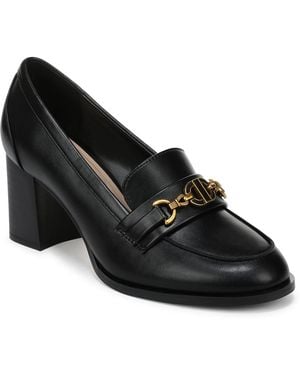 Giani Bernini Petuniah Block Heel Loafer Pumps - Black