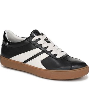 Naturalizer Medina Round Toe Lace Up Sneakers - Black
