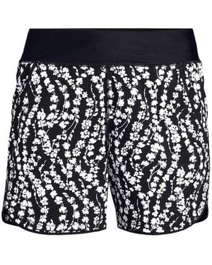 Lands' End Plus Size Sunshade Upf 50 5" Board Shorts - Black