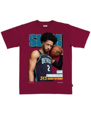 Slam And Cade Cunningham Detroit Pistons Cover T-shirt - Red