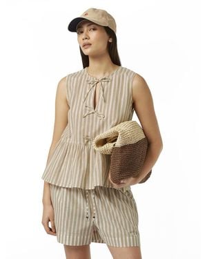 Scotch & Soda Bow Details Top - Natural