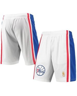 Mitchell & Ness Philadelphia 76ers 1996-97 Hardwood Classics Swingman Shorts - White