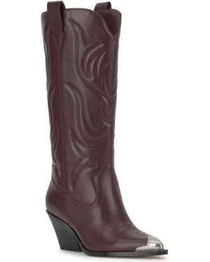 Jessica Simpson Zuliena Cowboy Half Zip Boots - Brown