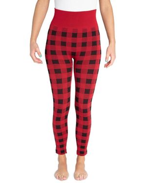 Muk Luks Fleece Lined leggings - Red