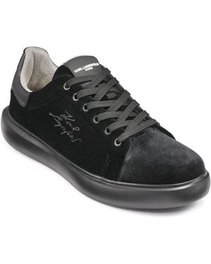Karl Lagerfeld Round Toe Sneakers - Black