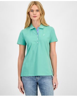 Nautica Jeans Short-sleeve Polo-collar Shirt - Green