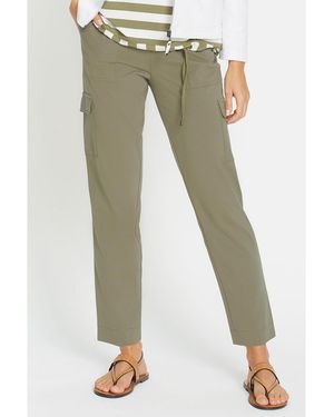 Olsen Mona Fit Straight Cropped Cargo Pant - Green