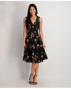 asos edition summer floral embroidered maxi dress with open back Kensie Embroidery Mesh Midi Dress | Designer Fashion | DS Fashion main image 0