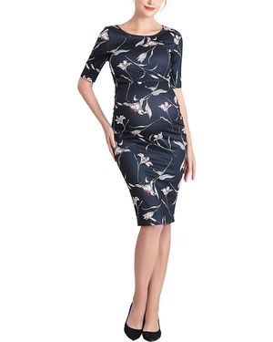 Kimi + Kai Kimi + Kai Maternity Beth Nursing Midi Dress - Blue