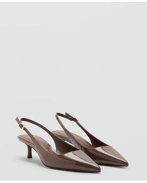 Mango Kitten-heel Pointed Shoes - Brown
