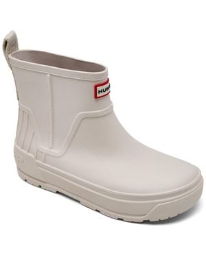 HUNTER Wales Waterproof Rain Booties From Finish Line - Gray