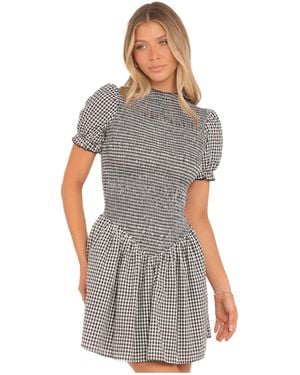 Petal & Pup Celine Mini Dress - Gray