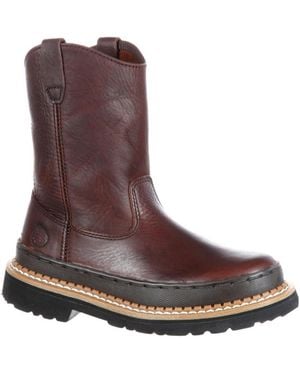 Georgia Boot Kids Georgia Kids' Georgia Giant Wellington - Brown