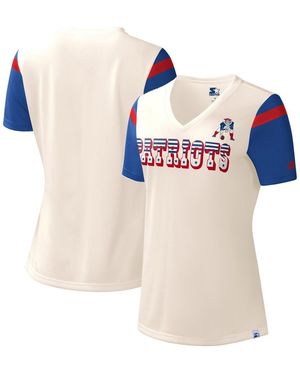 Starter New England Patriots Kick Start V-neck T-shirt - Blue