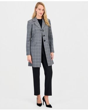 Le Suit Belted Mid-rise 2 Piece Pantsuit - Gray