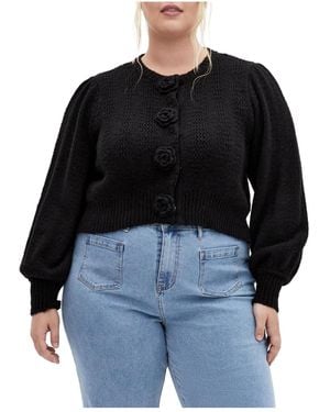 City Chic Plus Size Rosie Cardigan - Black