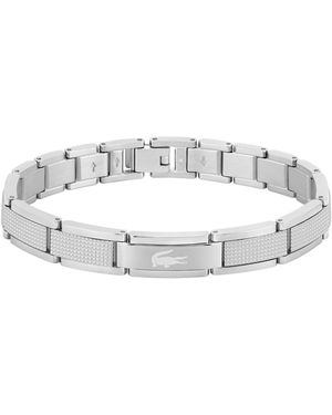 Lacoste Stencil Gold-tone Stainless Steel Bracelet - Metallic