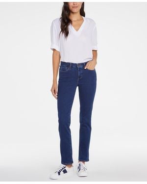 NYDJ Petite Sheri Slim Pull On Jeans - Blue
