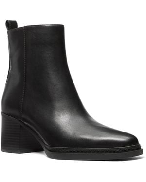 Michael Kors Lex Stacked Heel Booties - Black