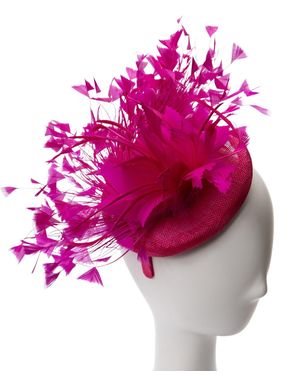 August Accessories Bellissima Large Fascinator Hat - Pink