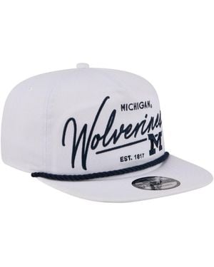KTZ Michigan Wolverines Team Rope 19twenty Adjustable Hat - White