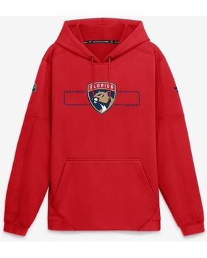 Fanatics Red Florida Panthers Authentic Pro Rink Fleece Pullover Hoodie