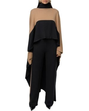 JLUXLABEL Chasing Fall Contrast Top - Black