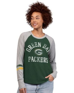 Starter Green Bay Packers Waffle-knit Raglan Long-sleeve T-shirt