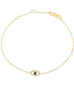 Effy Evil-eye Adjustable Link & Chain Onyx Bracelet (1/20 Ct. T.w. - Natural