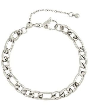 Rebl Jewelry Bradley Figaro Chain Bracelet - Black