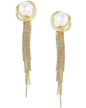 SOH Dangling Drop Earrings - Metallic