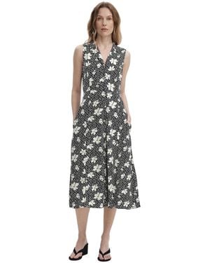 Finery London Beatrice Button Down Shirt Dress - White