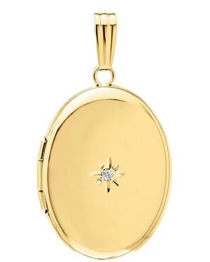 Drs, Inc. Yellow Gold Filled 17mm Polished Locket - Metallic