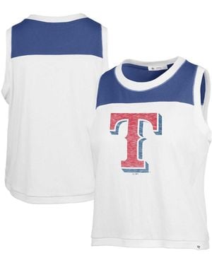 '47 Texas Rangers Premier Zoey Waist Length Tank Top - Blue