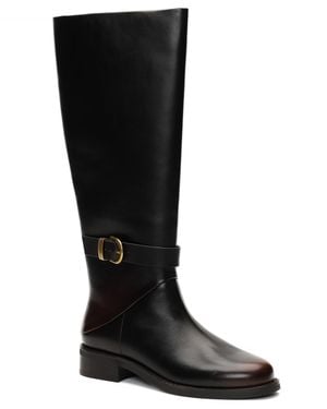 Kenneth Cole Joey Riding Round Toe Boots - Black