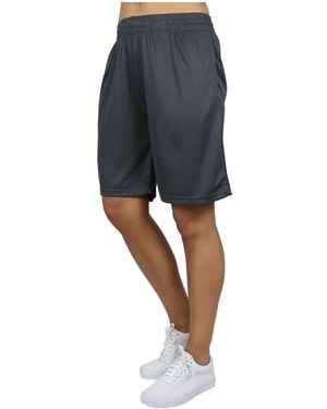 Galaxy By Harvic Loose Fit Moisture Wicking Performance Mesh Shorts - Blue