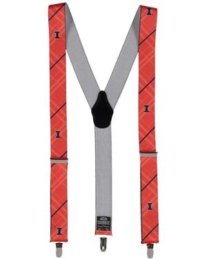Eagles Wings Illinois Fighting Illini Suspenders - Red