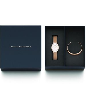 Daniel Wellington Analog Stainless Steel Watch Set - Blue
