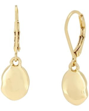 Robert Lee Morris Silver Bean Drop Earrings - Metallic