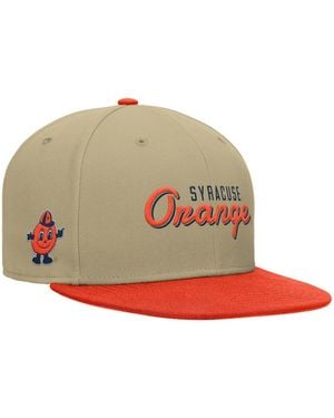 Nike Beige/orange Syracuse Orange Pro Dri-fit Snapback Hat - Multicolor