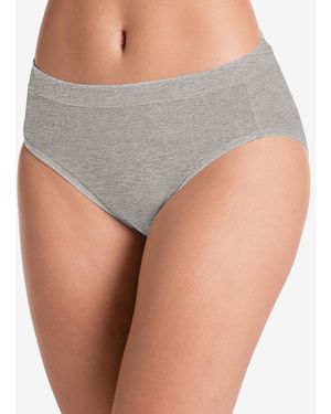 Jockey Cotton Stretch Hi Cut 1555 - Gray